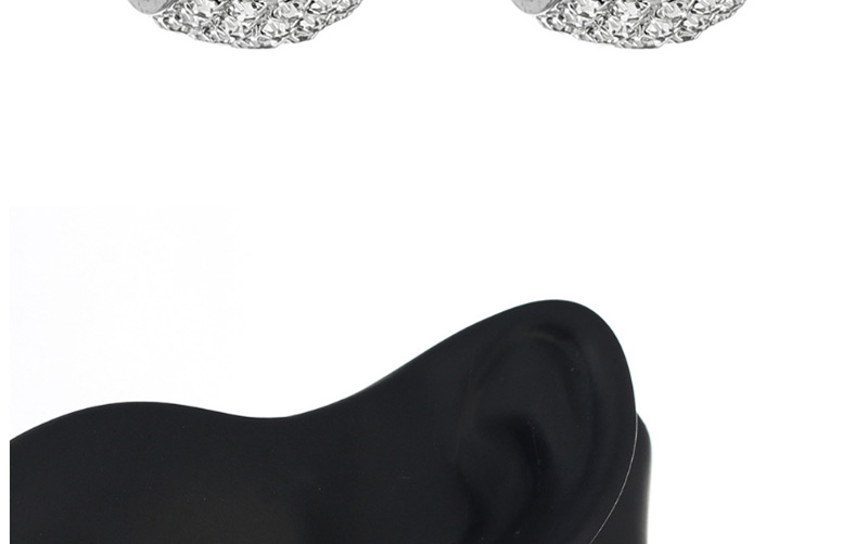 Fashion Silver Claw Chain Multi-row Diamond Earrings,Hoop Earrings