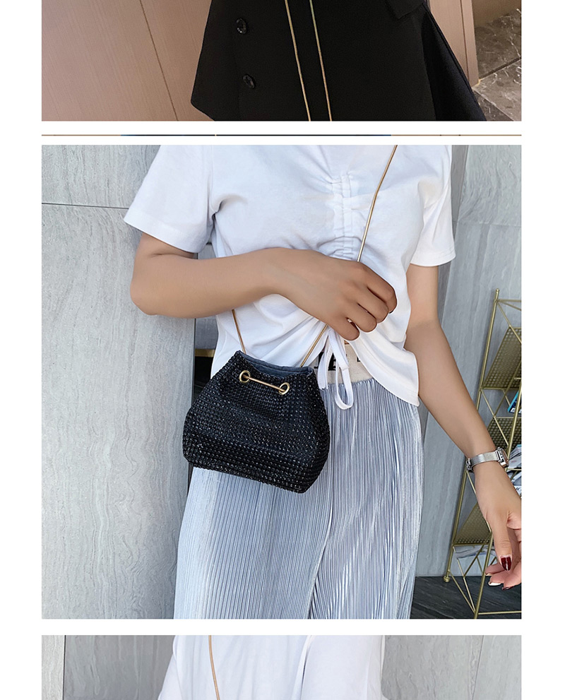 Fashion Black Diamond Chain Messenger Bag,Shoulder bags