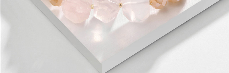 Fashion Pink Natural Cut Stone Beads Open Bracelet,Fashion Bracelets