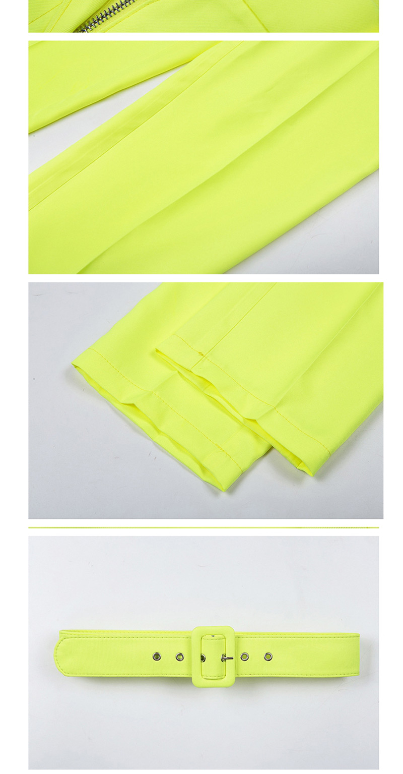Fashion Fluorescent Yellow Square Buckle Belt,Wide belts