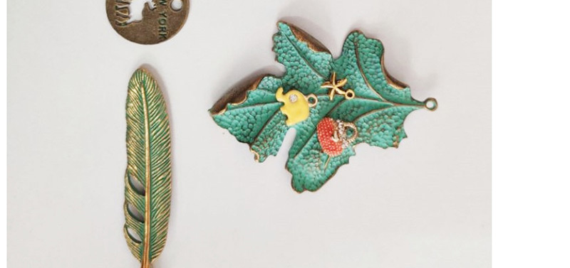 Fashion Bronze Geometric Leaf Frog Metal Fittings,Jewelry Packaging & Displays
