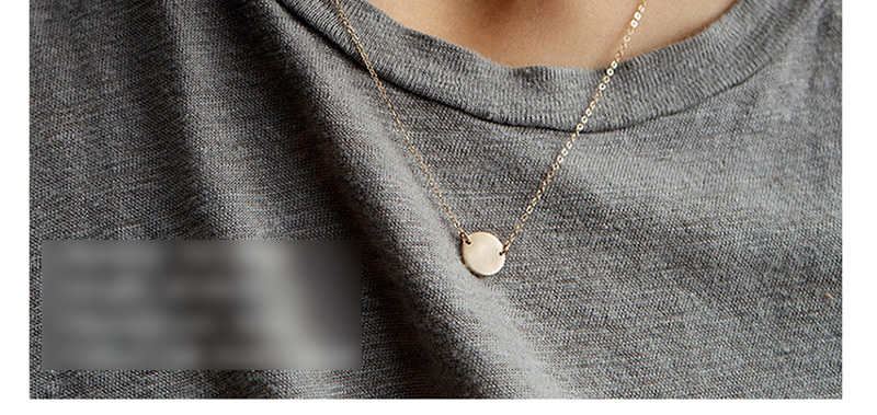 Fashion Gold  Silver Round Necklace,Pendants