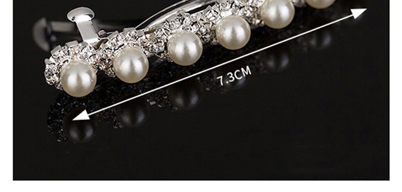 Fashion Silver Pearl-studded Hair Clip,Hairpins