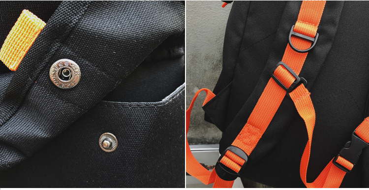 Fashion Orange Ribbon Socket Backpack,Backpack