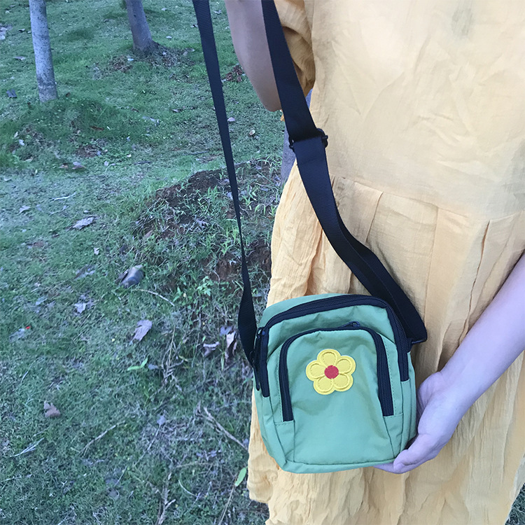 Fashion Green Flower Crossbody Shoulder Bag,Shoulder bags