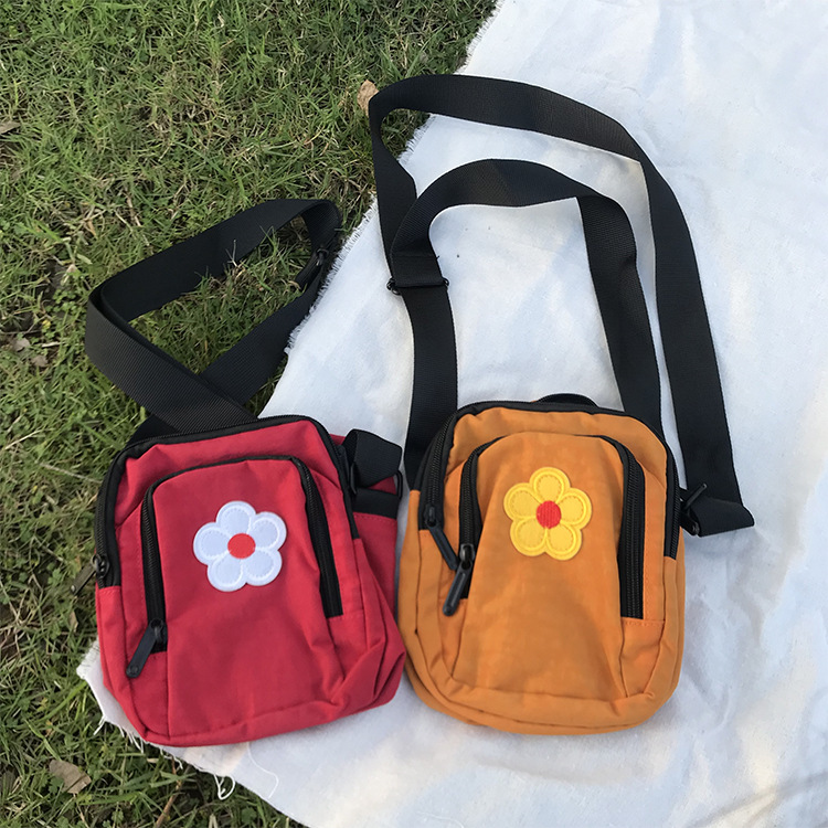 Fashion Orange Flower Crossbody Shoulder Bag,Shoulder bags