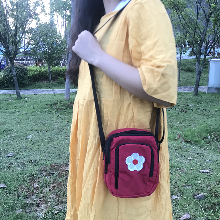 Fashion Red Flower Crossbody Shoulder Bag,Shoulder bags
