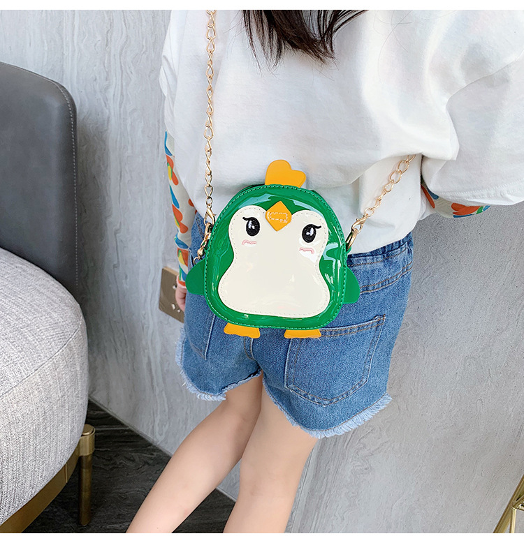 Fashion Green Cartoon Chick Child Shoulder Messenger Bag,Shoulder bags