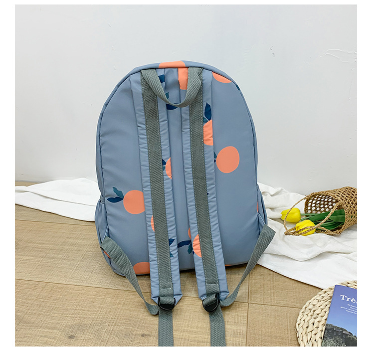 Fashion Khaki Fruit Print Backpack,Backpack