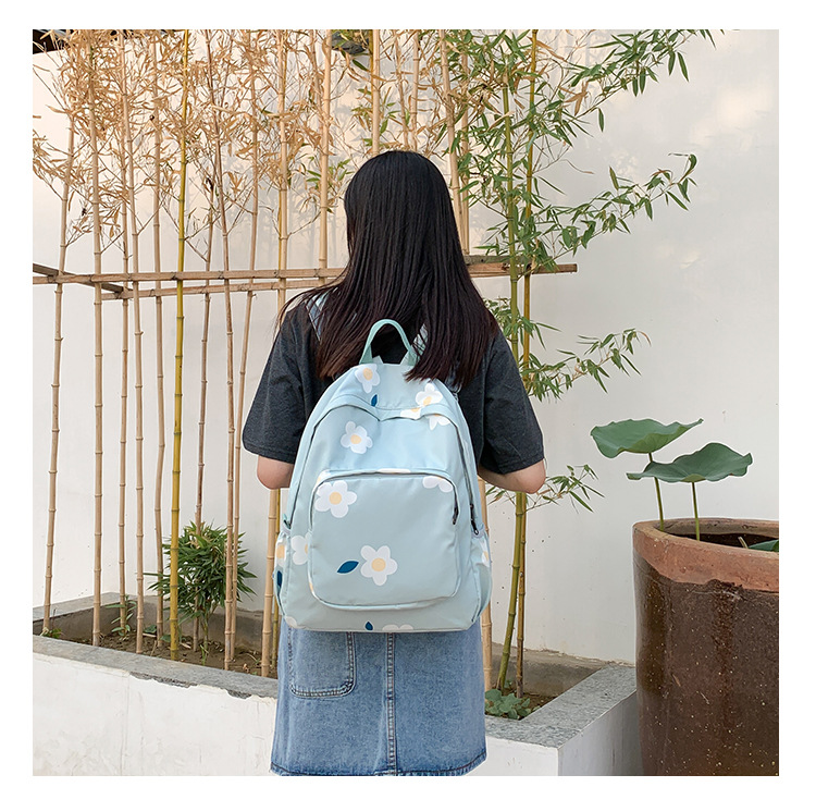 Fashion Sky Blue Fruit Print Backpack,Backpack