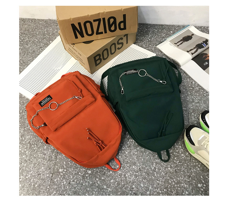 Fashion Green Metal Chain Backpack,Backpack