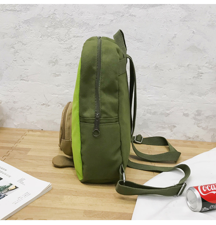 Fashion Green Avocado Canvas Backpack,Backpack