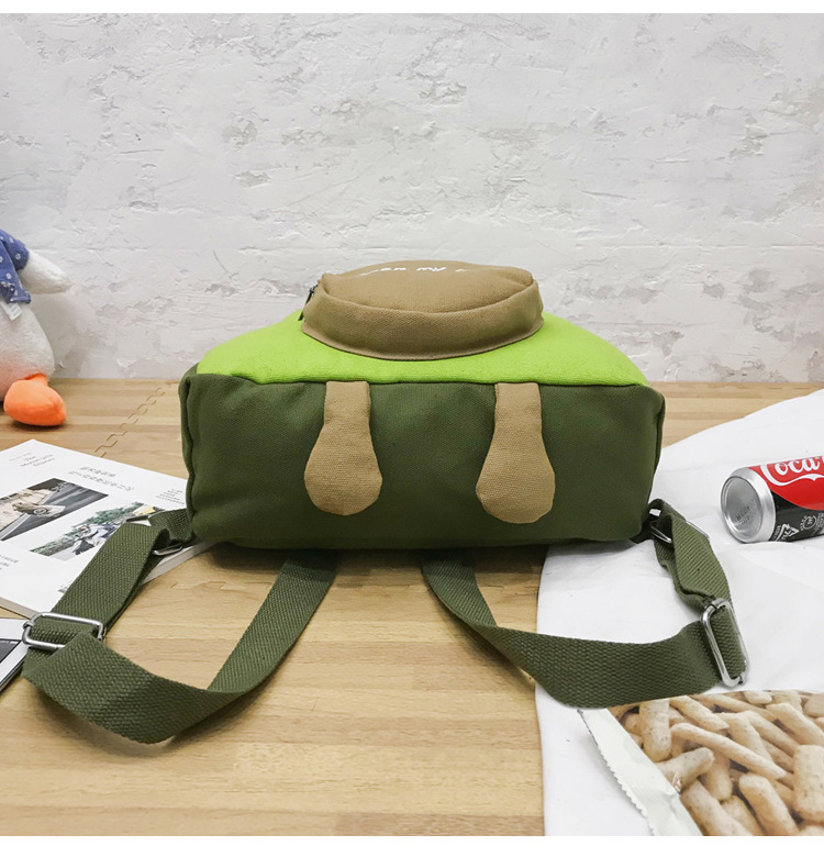 Fashion Green Avocado Canvas Backpack,Backpack