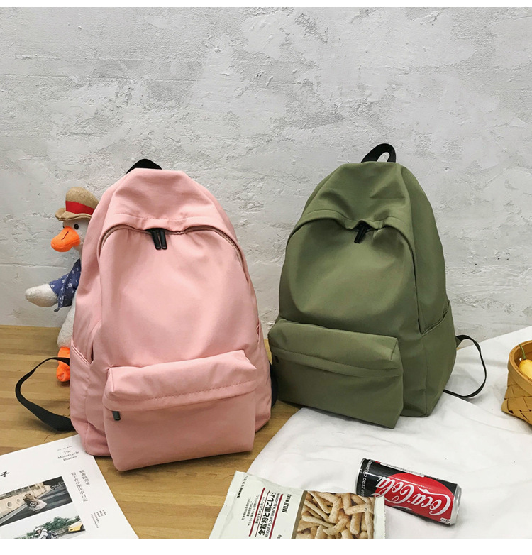 Fashion Pink Solid Color Backpack,Backpack