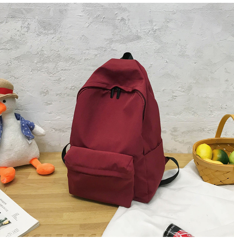 Fashion Red Solid Color Backpack,Backpack