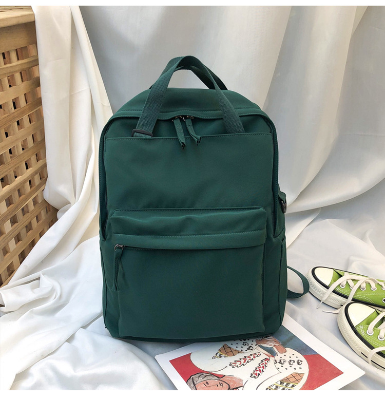 Fashion Dark Green Stitching Backpack,Backpack