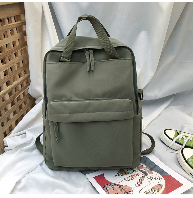 Fashion Matcha Green Large Stitching Backpack,Backpack