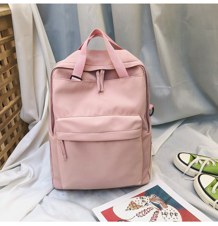Fashion Pink Large Stitching Backpack,Backpack