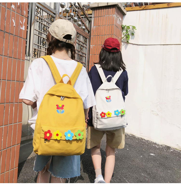Fashion Yellow Flower Backpack,Backpack