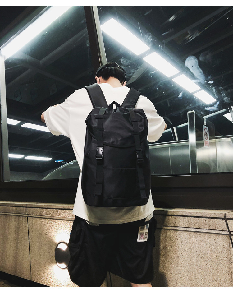 Fashion Black Drawstring Backpack,Backpack
