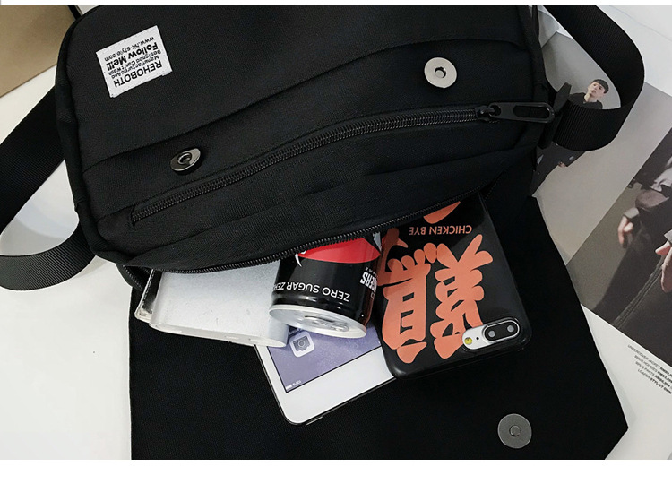 Fashion Gray Labeled Shoulder Messenger Bag,Backpack