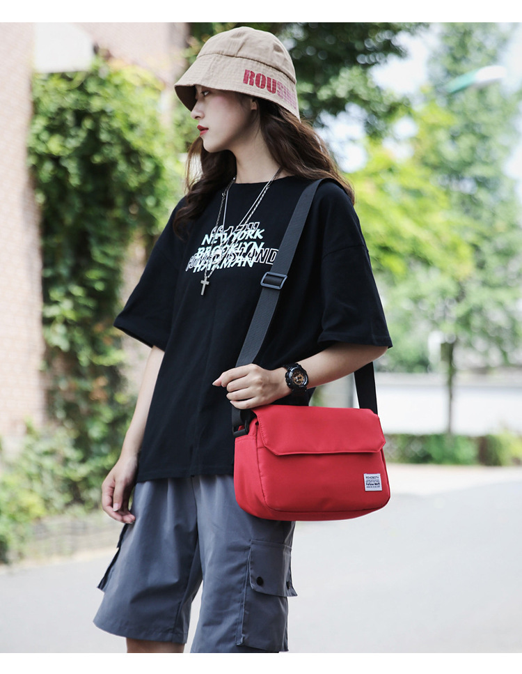 Fashion Red Labeled Shoulder Messenger Bag,Backpack
