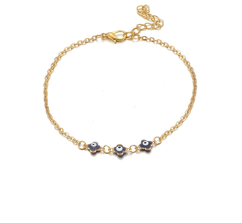 Fashion Gold Alloy Chain Eye Shell Anklet 3 Set,Fashion Anklets