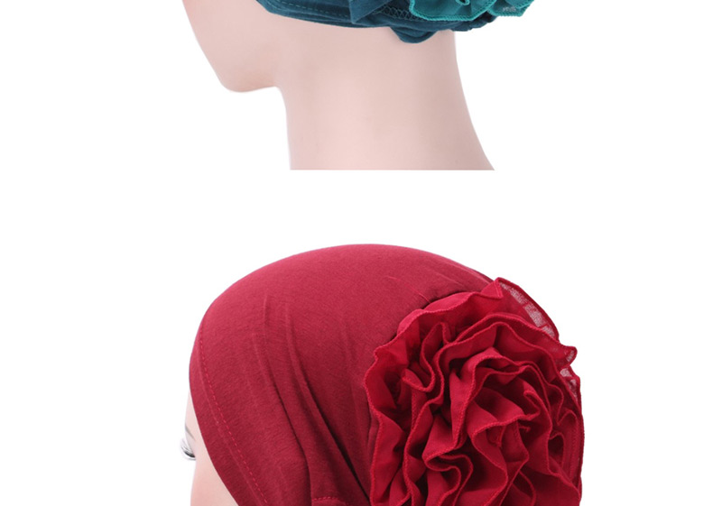 Fashion Beige Chiffon Disk Flower Cap,Beanies&Others