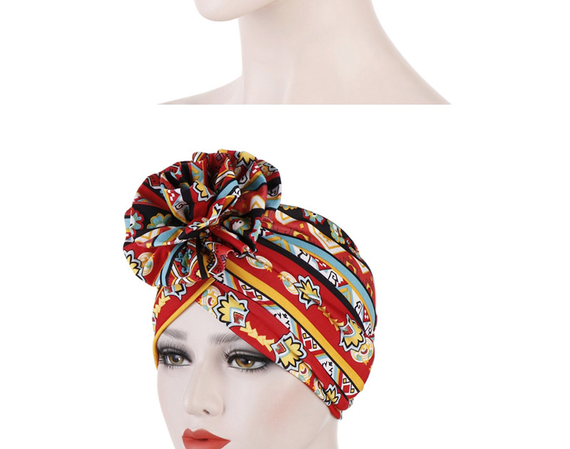 Fashion Sapphire Flower Turban Cap,Beanies&Others
