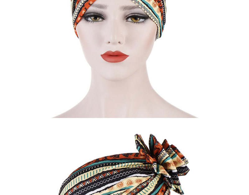 Fashion Red Flower Turban Cap,Beanies&Others