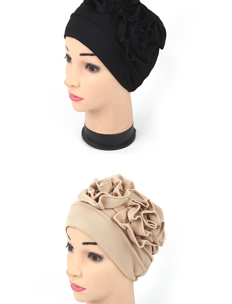 Fashion Pink Double Flower Baotou Cap,Beanies&Others