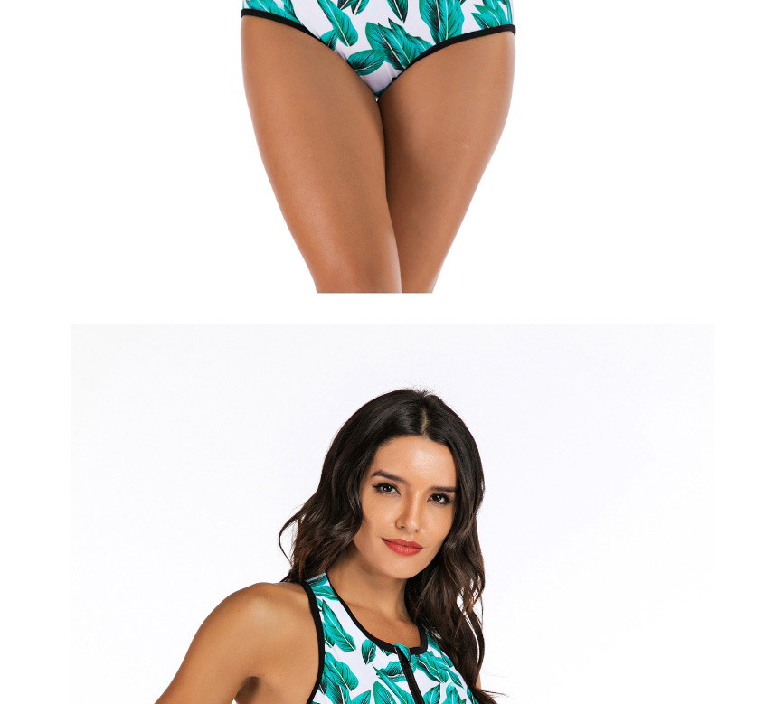 Fashion Green Siamese Surf Suit,One Pieces