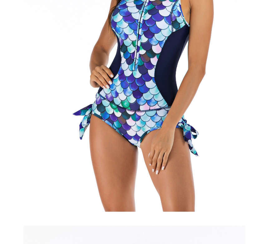 Fashion Blue Siamese Diving Suit,One Pieces