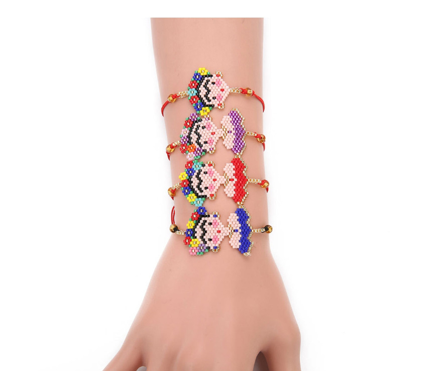 Fashion Pink Cartoon Woven Jewelry Bracelet,Fashion Bracelets
