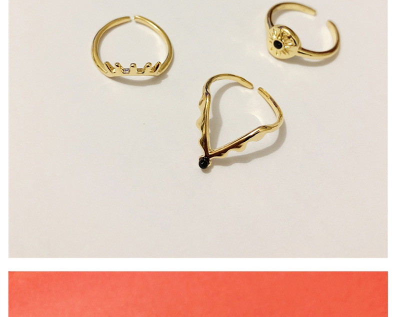 Fashion Golden Suit Eye Three-in-one Splittable Ring,Fashion Rings