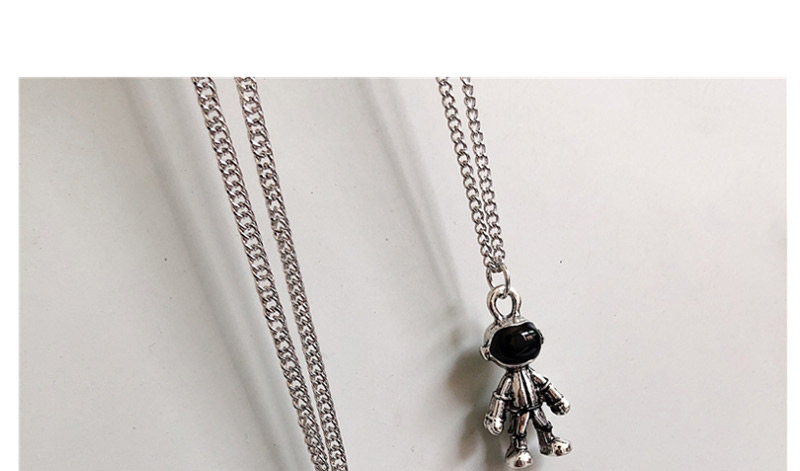 Fashion Large Astronaut Silver Spaceman Necklace,Pendants