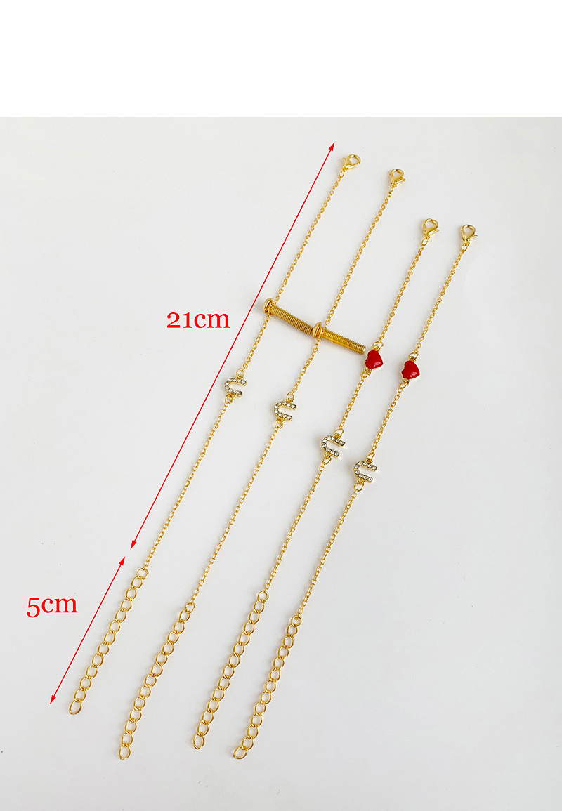 Fashion Gold Alloy Diamond Screw Bracelet Set,Bracelets Set