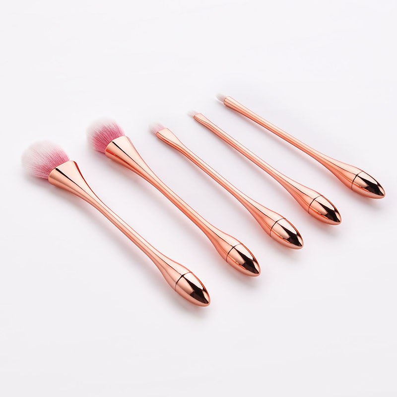 Fashion Red 5 Sticks Small Waist Colorful Hair Makeup Brush,Beauty tools