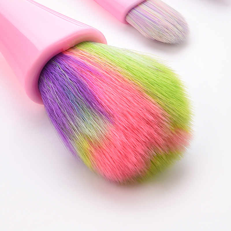 Fashion Pink 5 Sticks Small Waist Colorful Hair Makeup Brush,Beauty tools