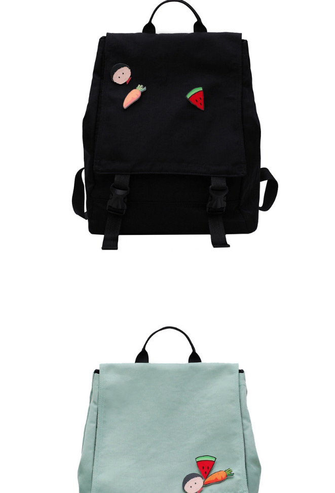 Fashion Matcha Green Cartoon Label Backpack,Backpack