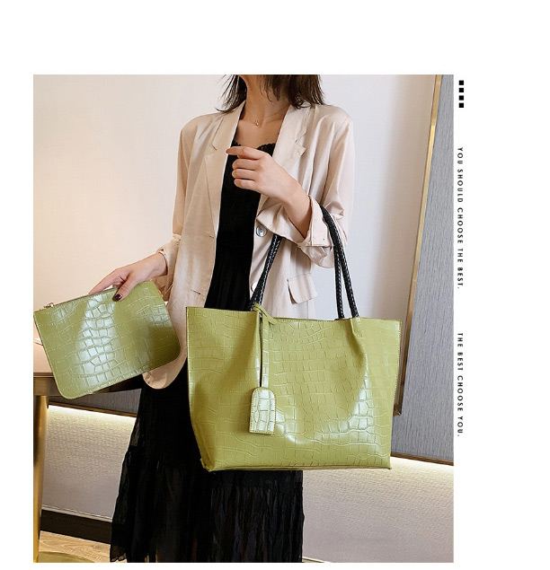 Fashion Black Stone Pattern Shoulder Bag,Handbags