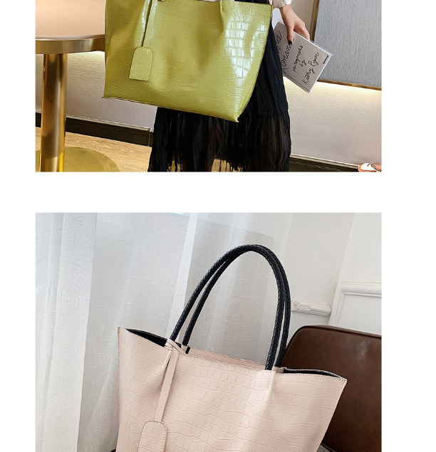 Fashion White Stone Pattern Shoulder Bag,Handbags