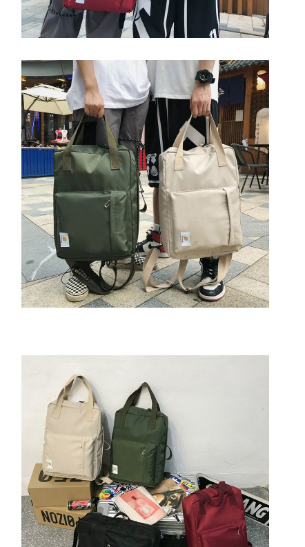 Fashion Green Canvas Backpack,Backpack