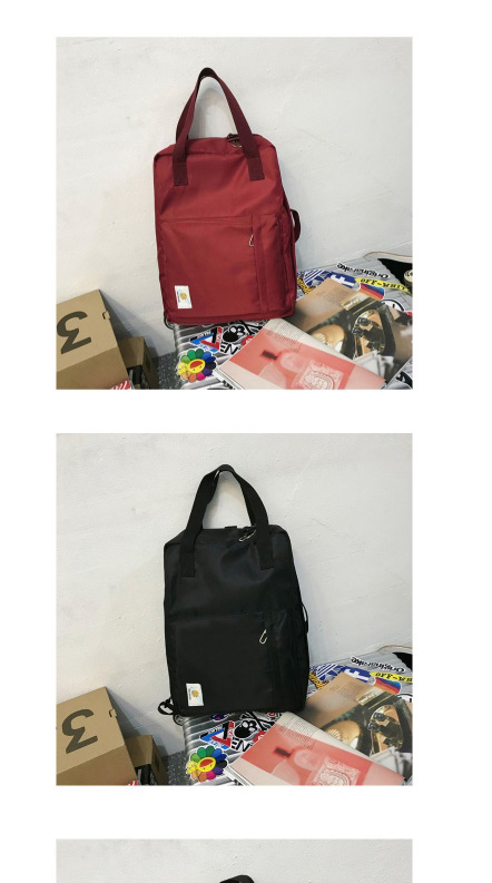 Fashion Black Canvas Backpack,Backpack