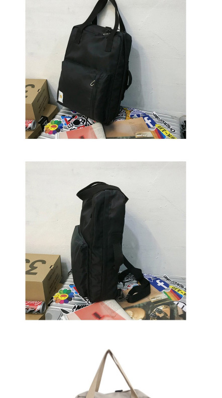 Fashion Black Canvas Backpack,Backpack