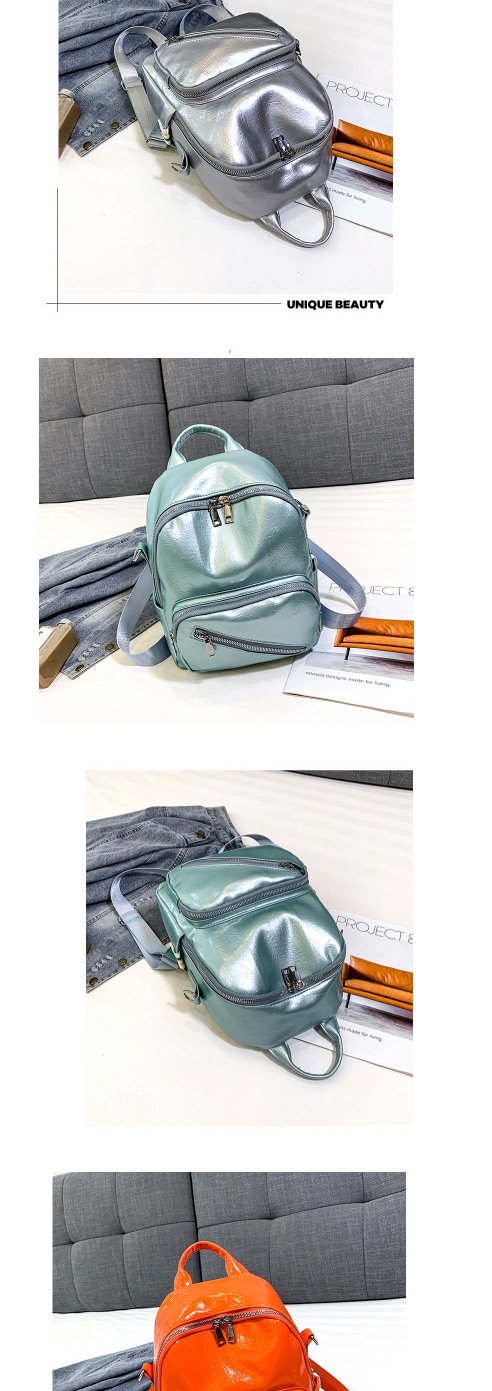 Fashion Green Glossy Travel Backpack,Backpack