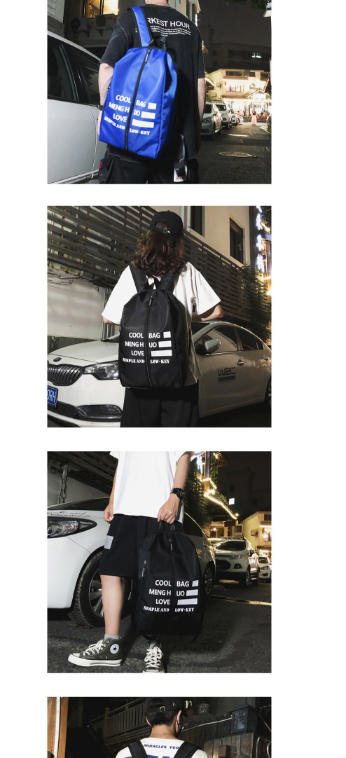 Fashion Gray Letter Printed Backpack,Backpack