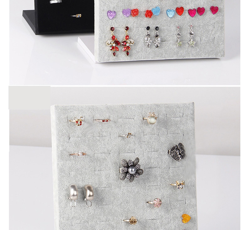 Fashion Red Velvet 52-bit Suede Ring Earring Display Box,Jewelry Findings & Components