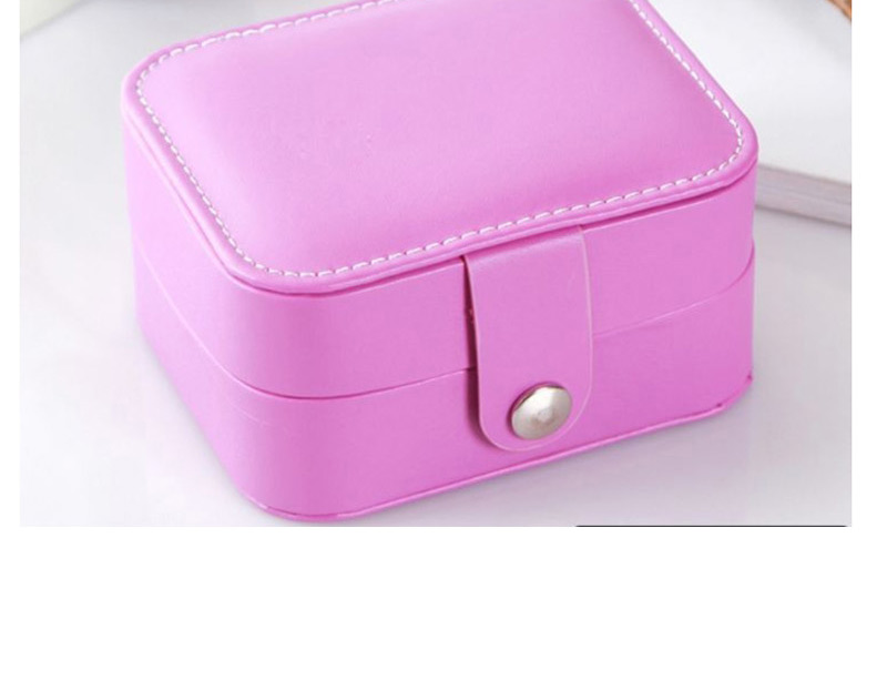 Fashion Purple Leather Jewelry Storage Box Trumpet,Jewelry Findings & Components