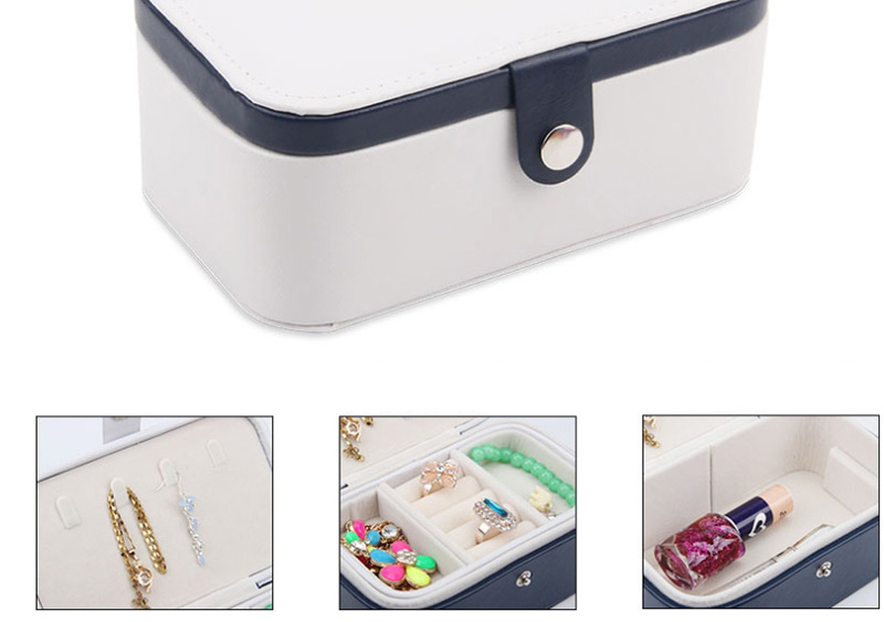 Fashion Violet (small) Portable First Earrings Ring Storage Box,Jewelry Findings & Components